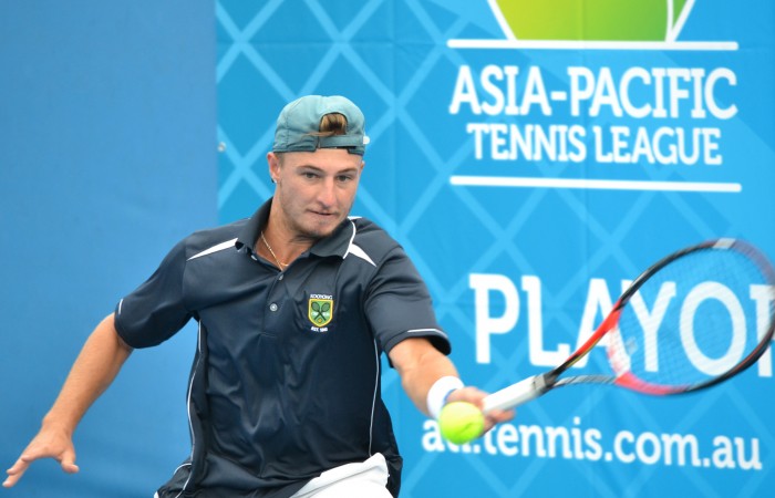 Omar Jasika in action in the ATL Playoffs 