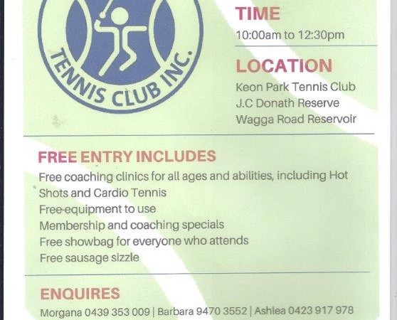 Keon Park TC Open Day