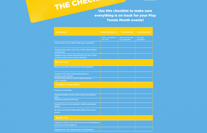 Copy of Play Tennis Month Checklist