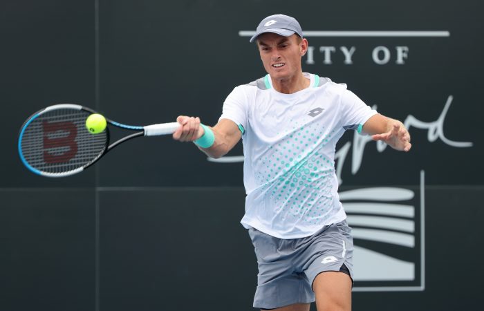 Tristan Schoolkate (AUS) during the 2022 City of Playford ITF Tennis International at Playford tennis courts in Elizabeth, Adelaide. October 27 2022:. MANDATORY PHOTO CREDIT David Mariuz/TENNIS AUSTRALIA