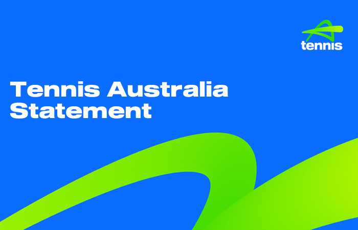 Tennis Australia Statement