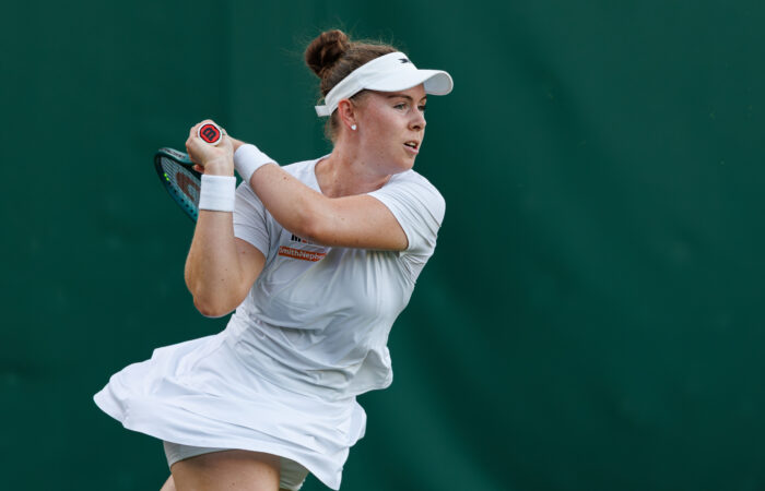 June 30: Talia Gibson (AUS) during The Championships Wimbledon 2025 at All England Lawn Tennis and Croquet Club, London on Monday, June 30, 2025. Photo by TENNIS AUSTRALIA/ MARK PETERSON