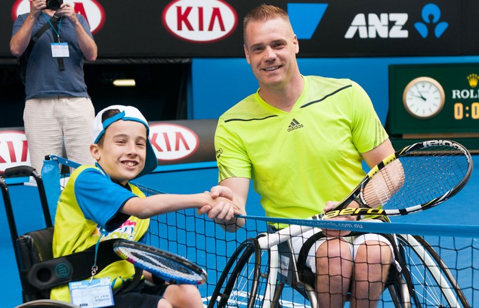 Wheelchair players, Australian Open, 2014. JAIMI CHISHOLM