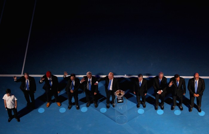 Living legends at the Australian Open. GETTY IMAGES