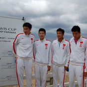 Chinese Davis Cup team at Ocean Grove: Tennis Australia 