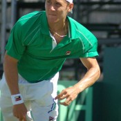Matt Ebden serves: Tennis Australia 