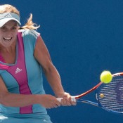 Isabella Holland at the Australian Open 2012 Playoff; Mae Dumrigue