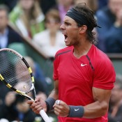 Rafael Nadal was pumped up as he forged to a two-sets-to-love lead and a break up in the third set against Novak Djokovic during the French Open men's final; Getty Images