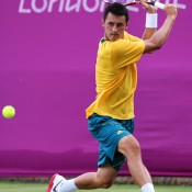 After the defeat of the Aussie women on Day 1, it was Bernard Tomic's turn to fly the Aussie flag on Day 2 of the Olympic tennis event. He took on Kei Nishikori; Getty Images