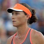 Stosur was a picture of focus as she went about dismantling the game of Edina Gallovits-Hall in her second round match on Day 3. The Aussie won 6-3 6-0 on Louis Armstrong Stadium; Getty Images
