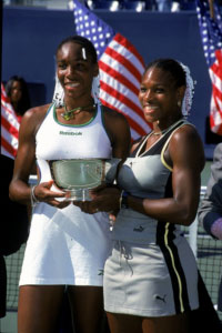 Venus Williams and Serena Williams. GETTY IMAGES