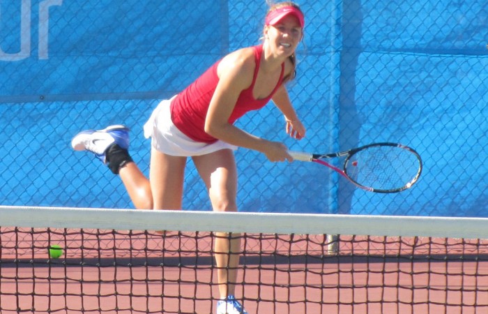 Olivia Rogowska in action at the Esperance Pro Tour event; Tennis Australia