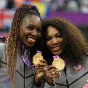 The most famous and decorated siblings in tennis - and sporting - history, Venus (L) and Serena Williams have revolutionised the game, attracting a whole new army of fans to the game and changing the way in which women's tennis is played. Their power, athleticism and mental strength has seen them combine for 22 Grand Slam singles titles (including 10 Wimbledon titles) and 13 major doubles crowns. They have never lost a Grand Slam doubles final, and have won three Olympic doubles gold medals (pictured here with their spoils from London 2012). Both have also won a singles gold medal; Getty Images