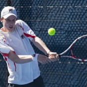 Jake Delaney was on a winning streak which saw him into the quarterfinals of the Optus 16s, only falling to top seed Bradley Mousley.