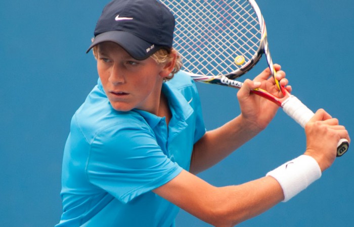 Max Purcell, Optus 14s Australian Championships, December Showdown, 2012, Melbourne Park. MAE DUMRIGUE