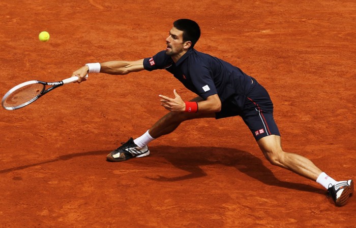 Novak Djokovic, Roland Garros 2012, Paris. GETTY IMAGES