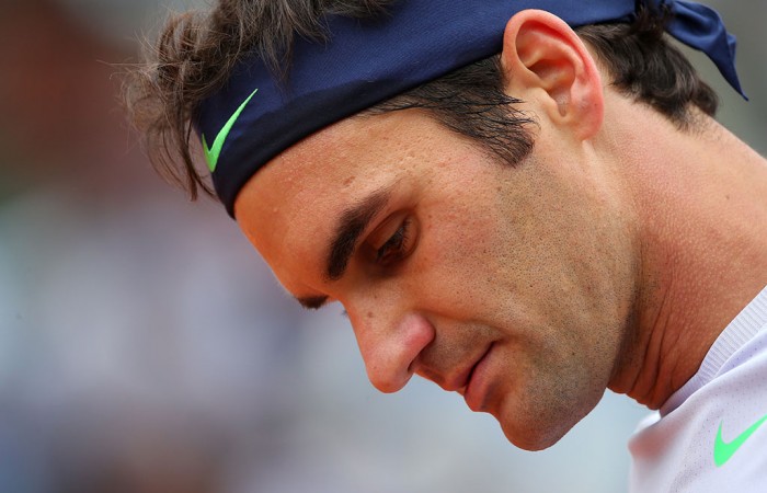 Roger Federer, Roland Garros, 2013, Paris. GETTY IMAGES