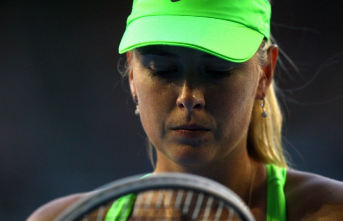 Maria Sharapova is notable for her visualisation ritual, narrow focus and employment of positive triggers in between points when competing; Getty Images