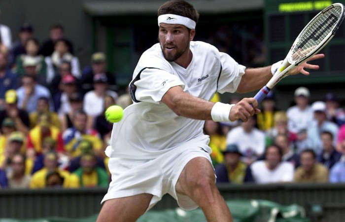 Pat Rafter, Wimbledon, 2001. GETTY IMAGES