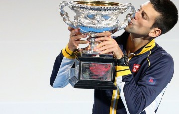 Novak Djokovic, Australian Open, 2013, Melbourne. GETTY IMAGES