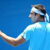 Marinko Matosevic in action at the Australian Open 2016 Play-off; Getty Images
