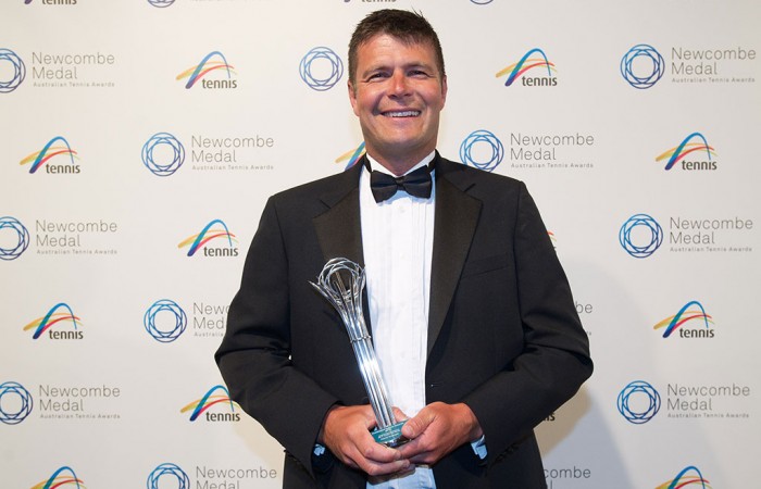 David Grainger, Newcombe Medal, Australian Tennis Awards 2013, Melbourne. XUE BAI