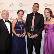 Rod Laver, Ashleigh Barty, Nick Kyrgios and Sam Stosur, Newcombe Medal, Australian Tennis Awards 2013. XUE BAI
