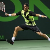 Lleyton Hewitt in action against world No.1 Rafael Nadal in the second round of the Sony Open in Miami; Getty Images
