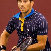 Ryan Agar in action at the Tallahassee ATP Challenger in 2014; Larry James/Tallahassee Challenger