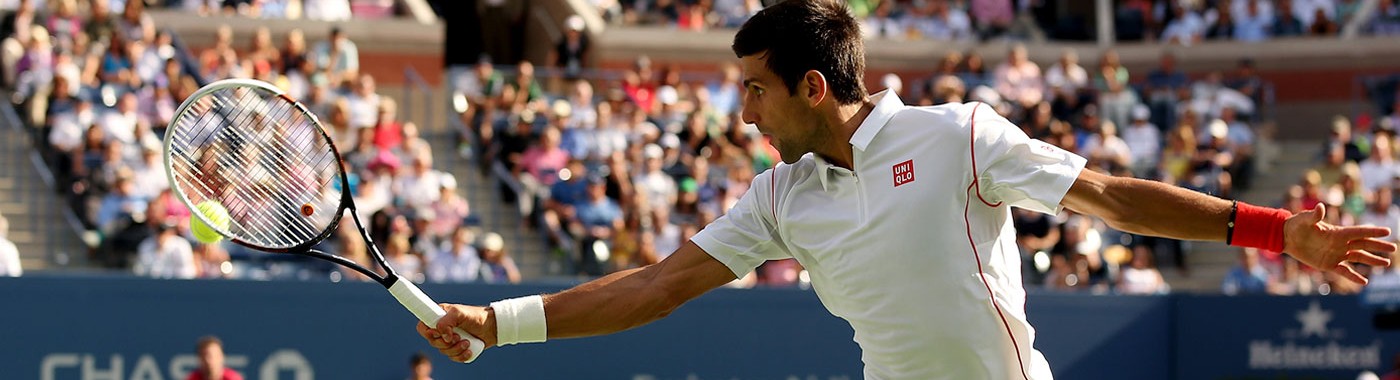 Novak Djokovic, US Open, 2013, New York. GETTY IMAGES