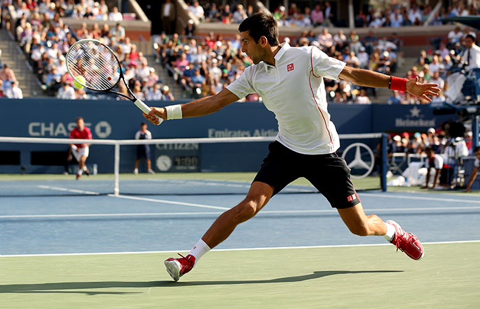 Novak Djokovic, US Open, 2013, New York. GETTY IMAGES