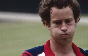 John McEnroe, Wimbledon, 1982. HULTON ARCHIVE