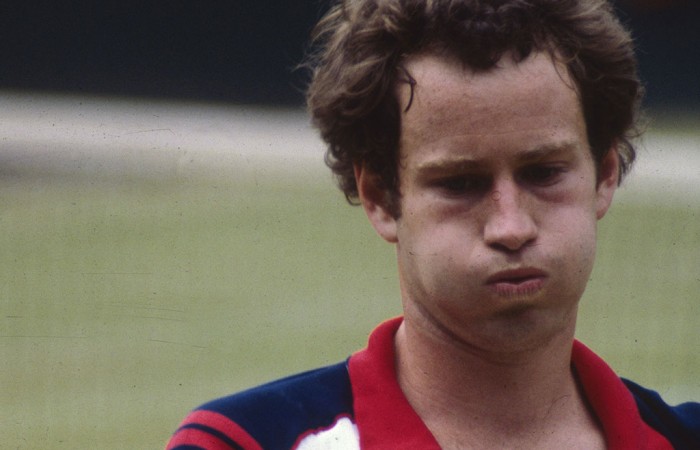 John McEnroe, Wimbledon, 1982. HULTON ARCHIVE