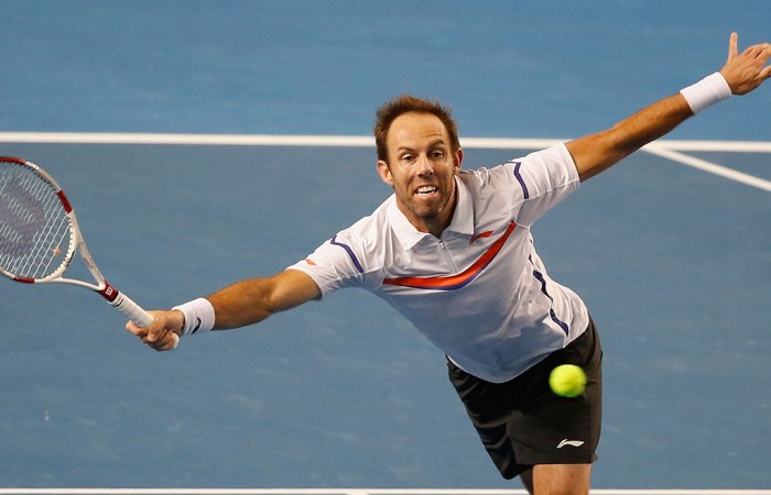 Paul Hanley in action at Australian Open 2014; Getty Images