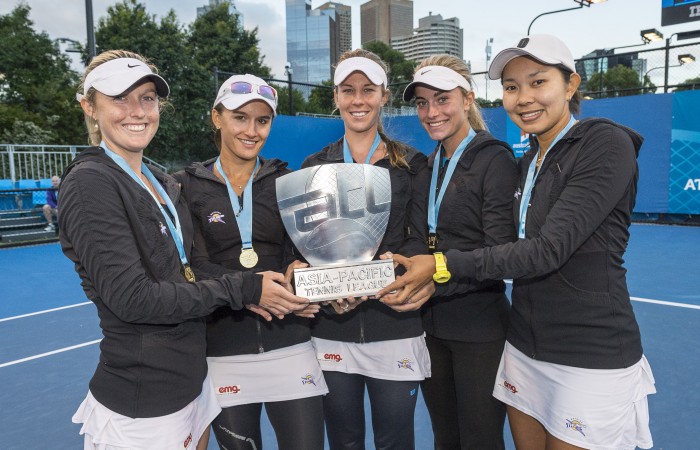 Melbourne, AUSTRALIA. 27th January 2015. Asia Pacific Tennis League at Melbourne Park.