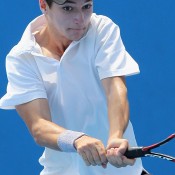 Mitchell Robins in action during the Australian Open 2015 Play-off; Getty Images