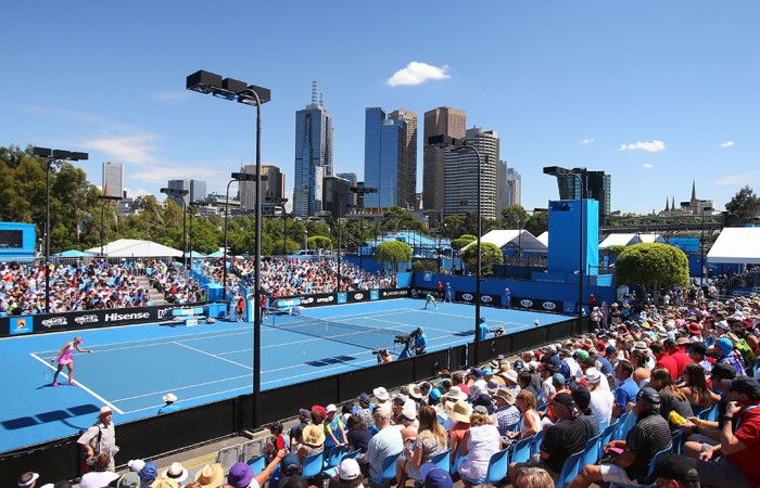 A general view over Melbourne Park during Australian Open 2015; Getty Images