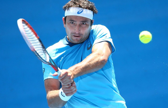 Marinko Matosevic in action at the Australian Open 2016 Play-off; Getty Images