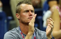 Lleyton Hewitt supports Nick Kyrgios at the 2015 US Open; Getty Images