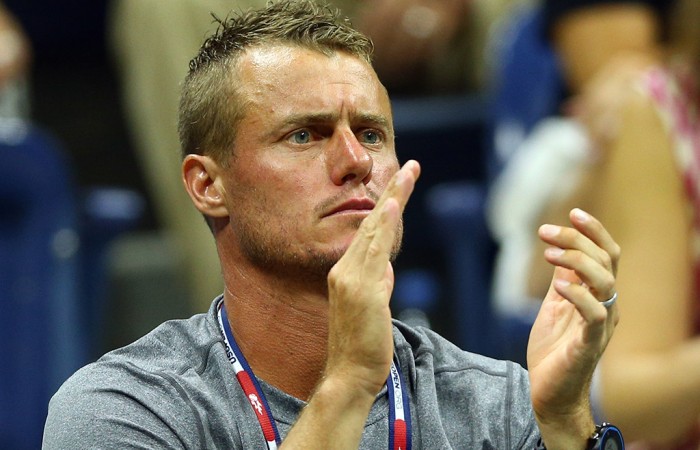 Lleyton Hewitt supports Nick Kyrgios at the 2015 US Open; Getty Images