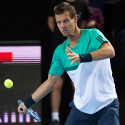 Tomas Berdych in action during his semifinal loss to Nick Kyrgios at the Open 13 in Marseille; Getty Images