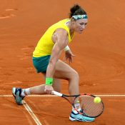 Sam Stosur started strongly but fell away in the second set. Photo: Getty Images