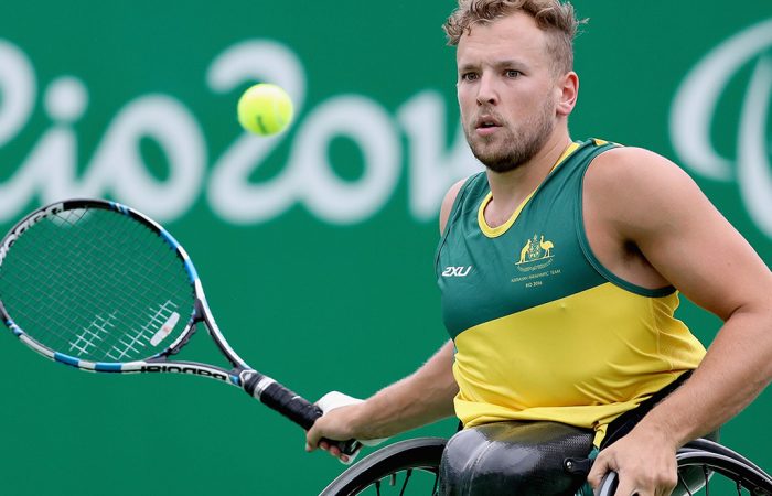 Dylan Alcott in action at the Rio 2016 Paralympics; Getty Images