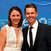 Australian doubles legend Todd Woodbridge with wife Natasha; Getty Images