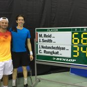 Matt Reid (L) and John-Patrick Smith were winners at the ATP Challenger in Toyota; photo credit Toyota Challenger