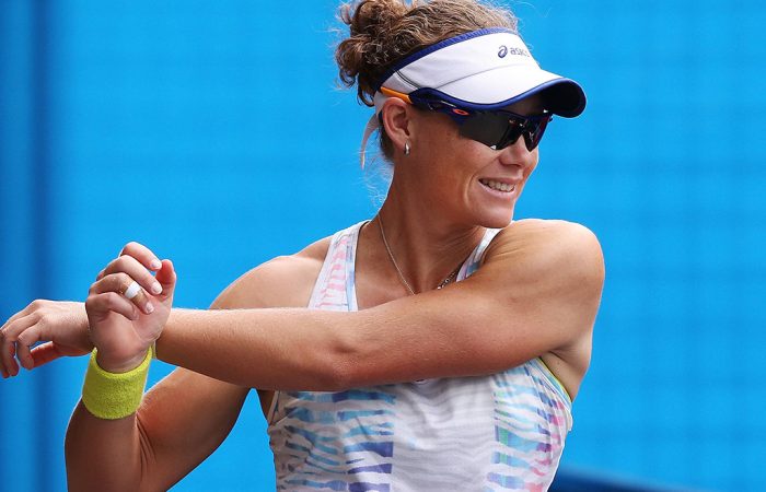 Sam Stosur trains ahead of the Australian Open; Getty Images