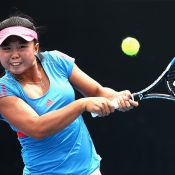 Olivia Tjandramulia in action during the Australian Open Play-off; Getty Images