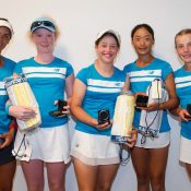 The New South Wales girls' team finished runner-up to Japan in the Margaret Court Cup 12/u teams event; Elizabeth Xue Bai