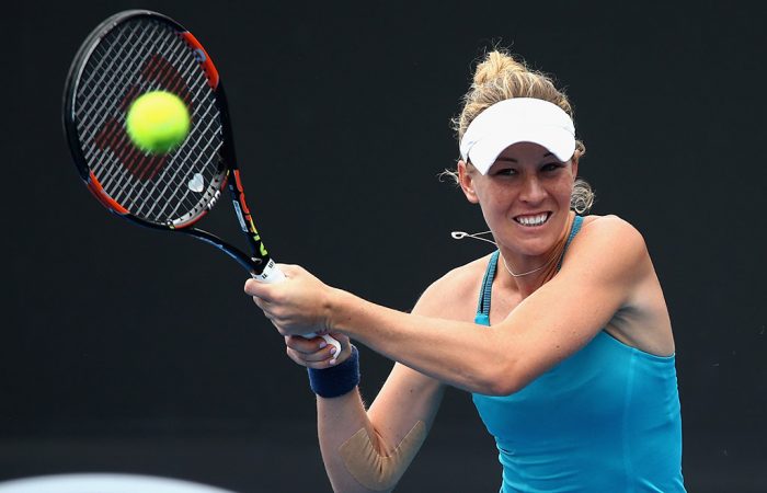 Olivia Rogowska in action during Australian Open 2017 qualifying; Getty Images