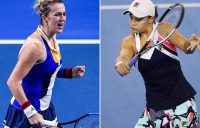 Anastasia Pavlyuchenkova (L) and Ash Barty will face off at the WTA Elite Trophy in Zhuhai; Getty Images